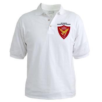 1MEB - A01 - 04 - 1st Marine Expeditionary Brigade with Text - Golf Shirt